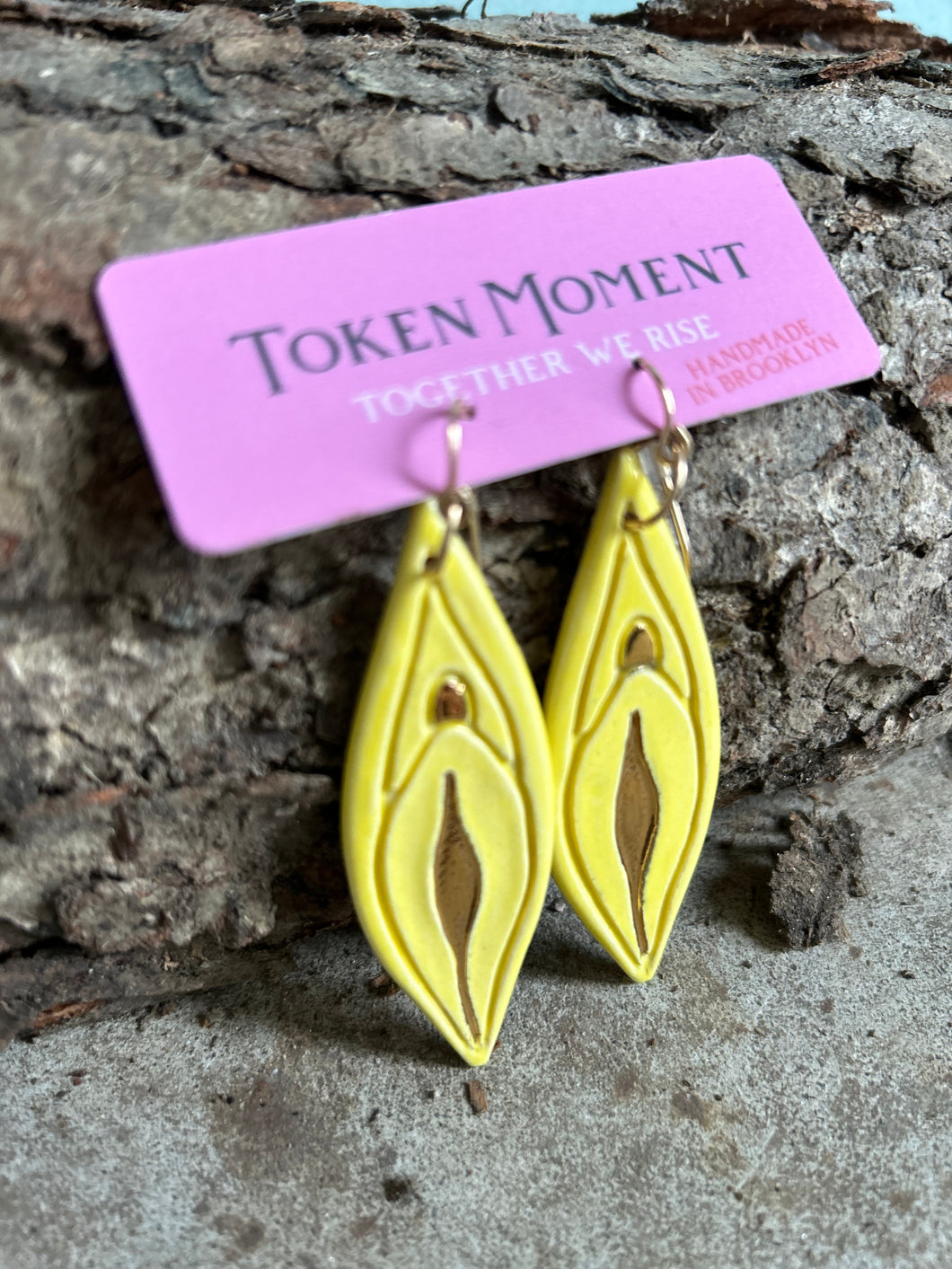 Yoni Ceramic Earrings by Token Moments
