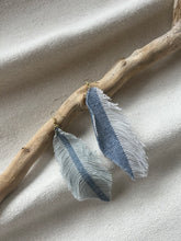 Load image into Gallery viewer, Denim Feather Earrings

