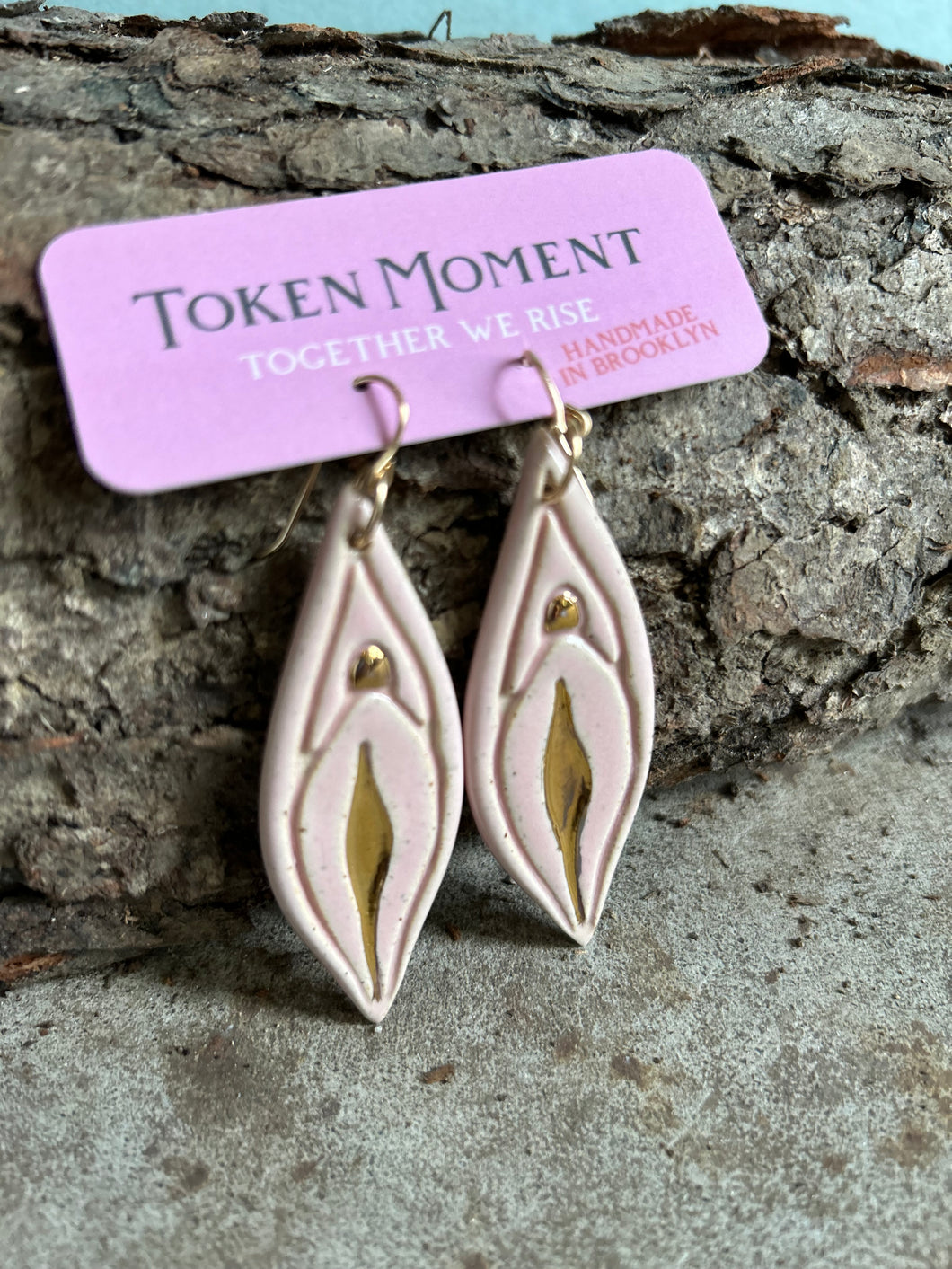 Yoni Ceramic Earrings by Token Moments