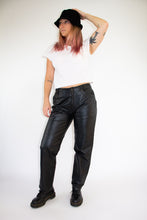 Load image into Gallery viewer, Black Genuine Leather Pants
